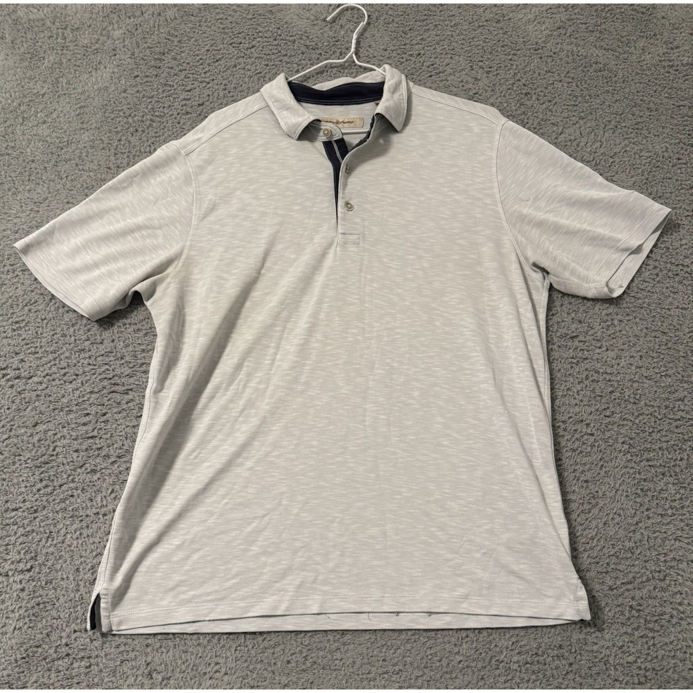 Tommy Bahama Polo Shirt Mens Large Short Sleeves Casual Vacation‎